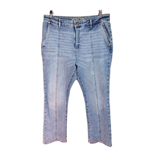 Michael Kors Jeans Selma Flare Blue Middle Leg Seam Size 12